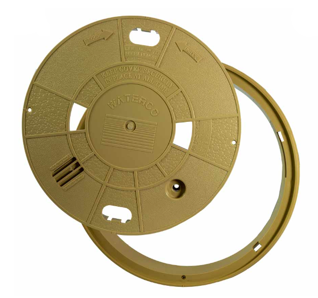 WATERCO SKIMMER LID AND DRESS RING SANDSTONE ROUND S75